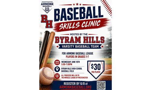 BHHS Varsity Baseball Clinic: Register Today!